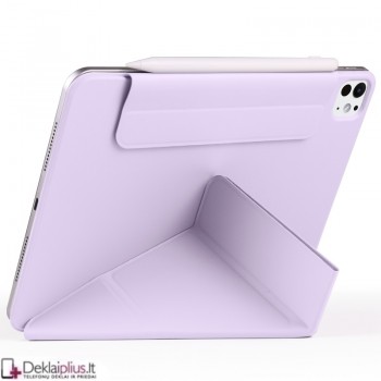 Smart Folio dirbtinės odos atverčiamas dėklas - violetinis (Apple Ipad Pro 13 (2024-2025)